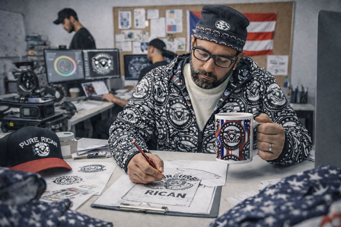 Pure⭐️Rican Original Puro Boricua Logo Ceramic Mug