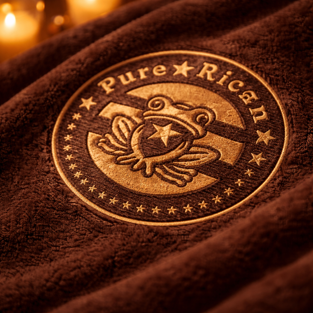 Pure⭐️Rican Premium Sherpa Blanket – Embroidered OG Logo