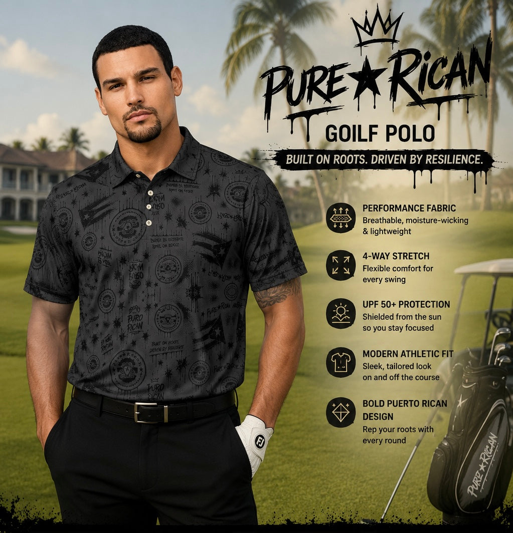 PURE⭐️RICAN Polo Shirts-Button Down Collection
