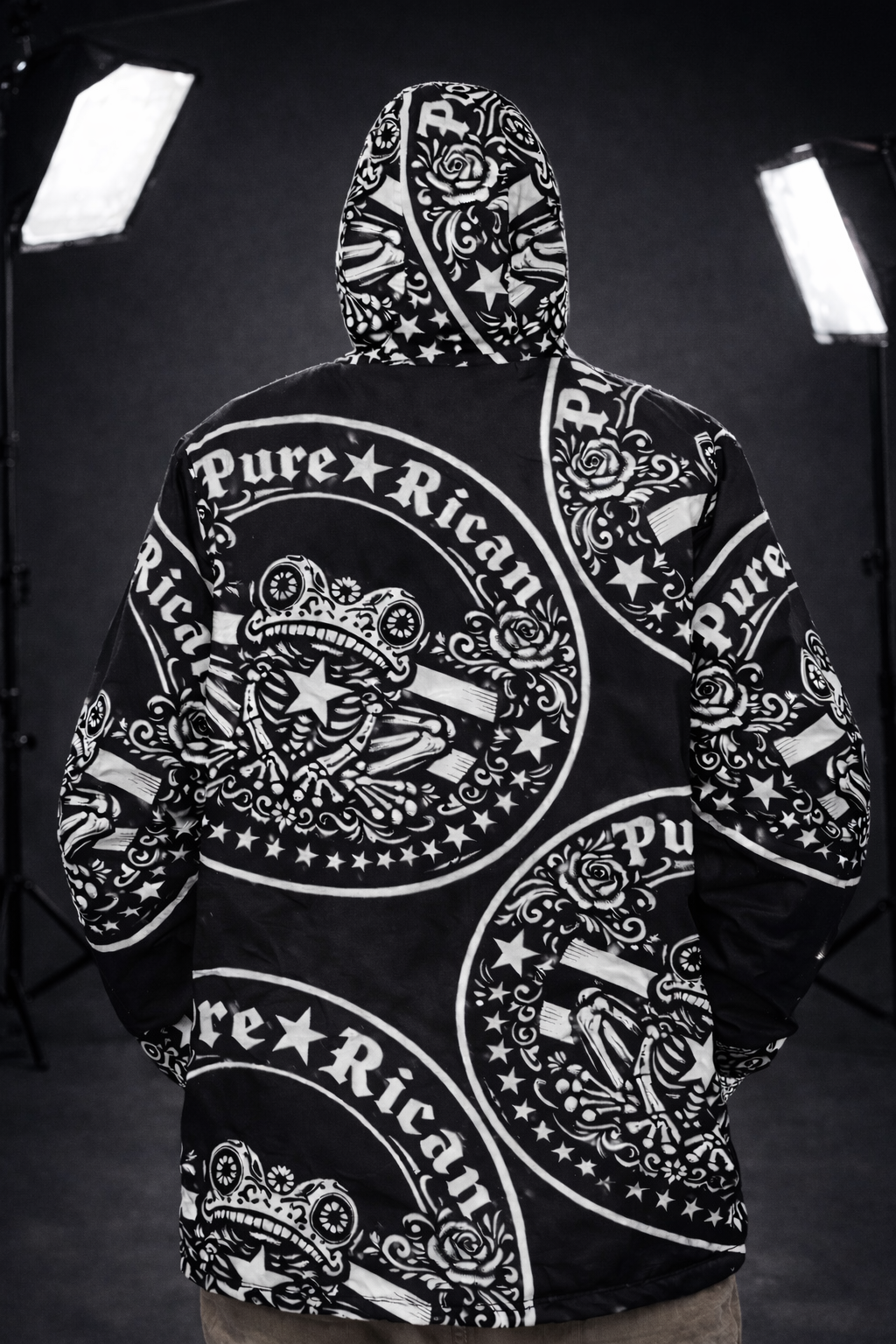 Pure⭐️Rican Día de los Muertos Sapo Concho Windbreaker