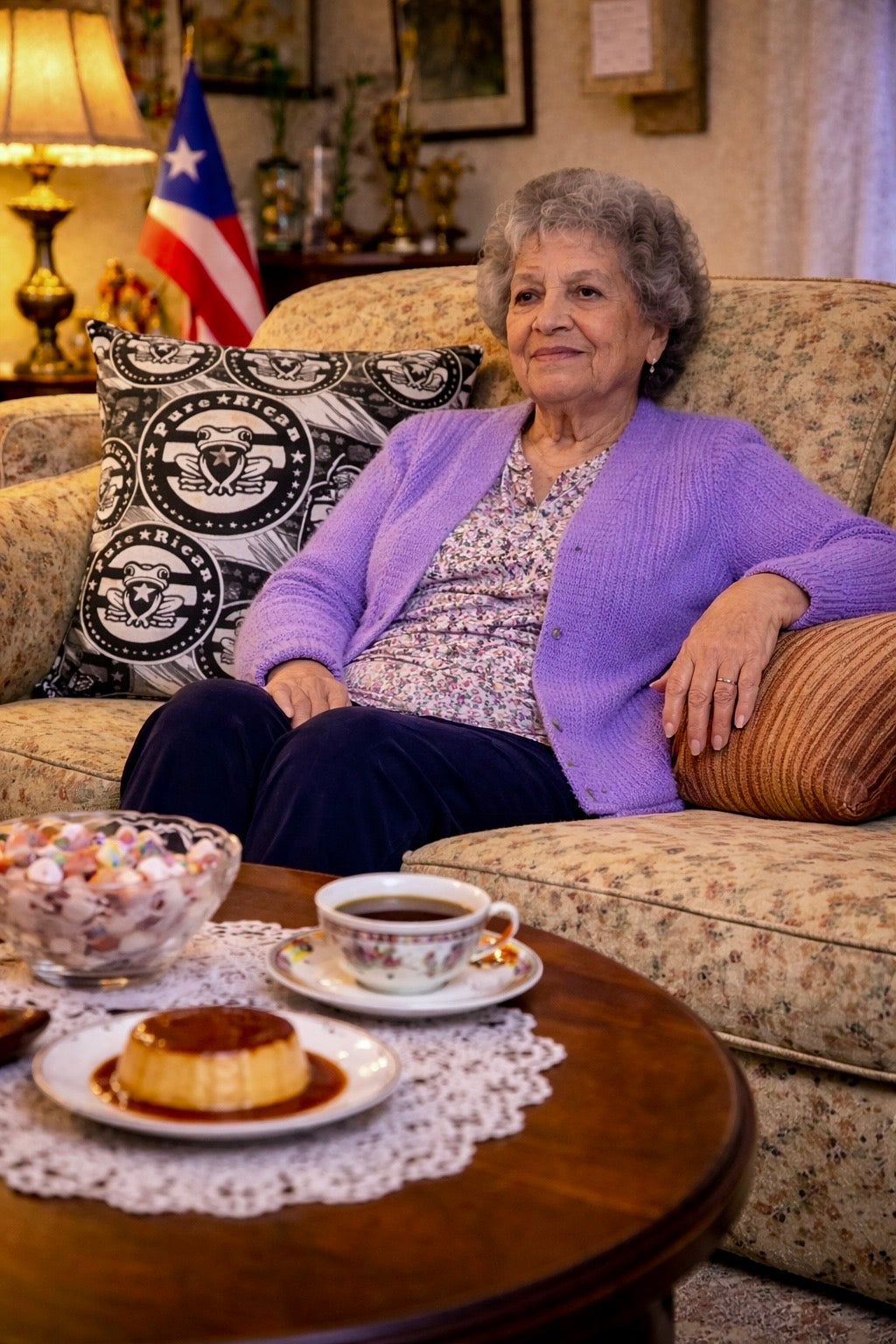 Pure⭐️Rican Sapo Concho Signature Throw Pillow – Black & White Edition