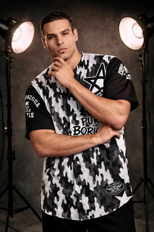 PURO BORICUA™ Star Logo Graphic – Black & White Edition