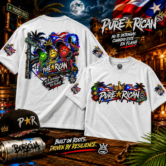 Pure⭐️Rican Don’t Stop When Flashing | Puerto Rico Street Signal Graphic Tee