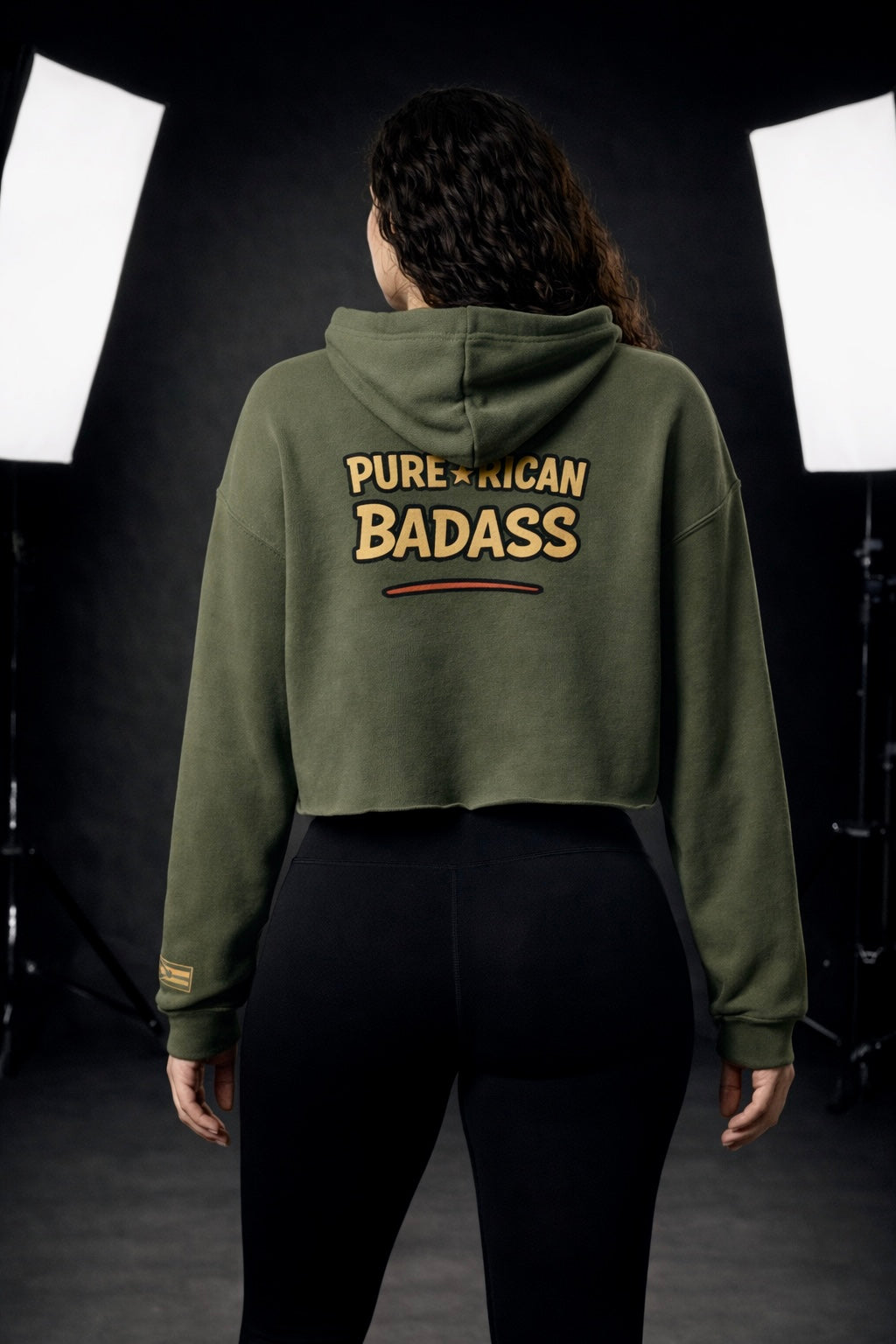 Pure⭐️Rican Badass Women’s Crop Hoodie Edition