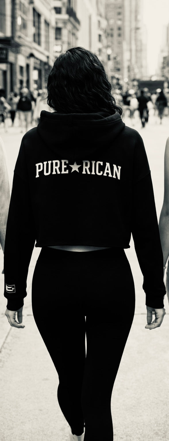 Pure⭐️Rican Machete Drip Women’s Crop Hoodie Edition