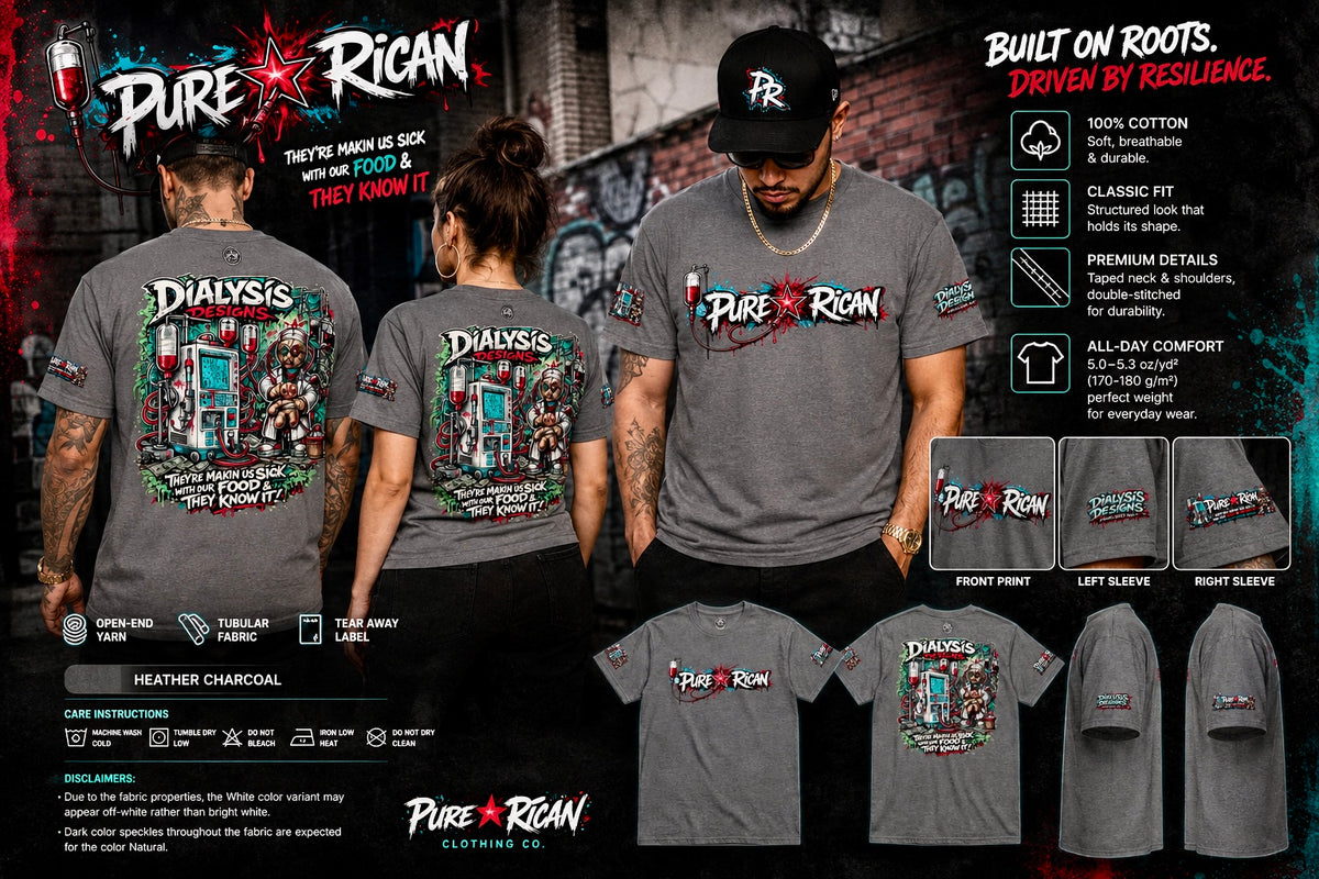 Pure⭐️Rican “Built Through the Fight” Unisex Classic Tee