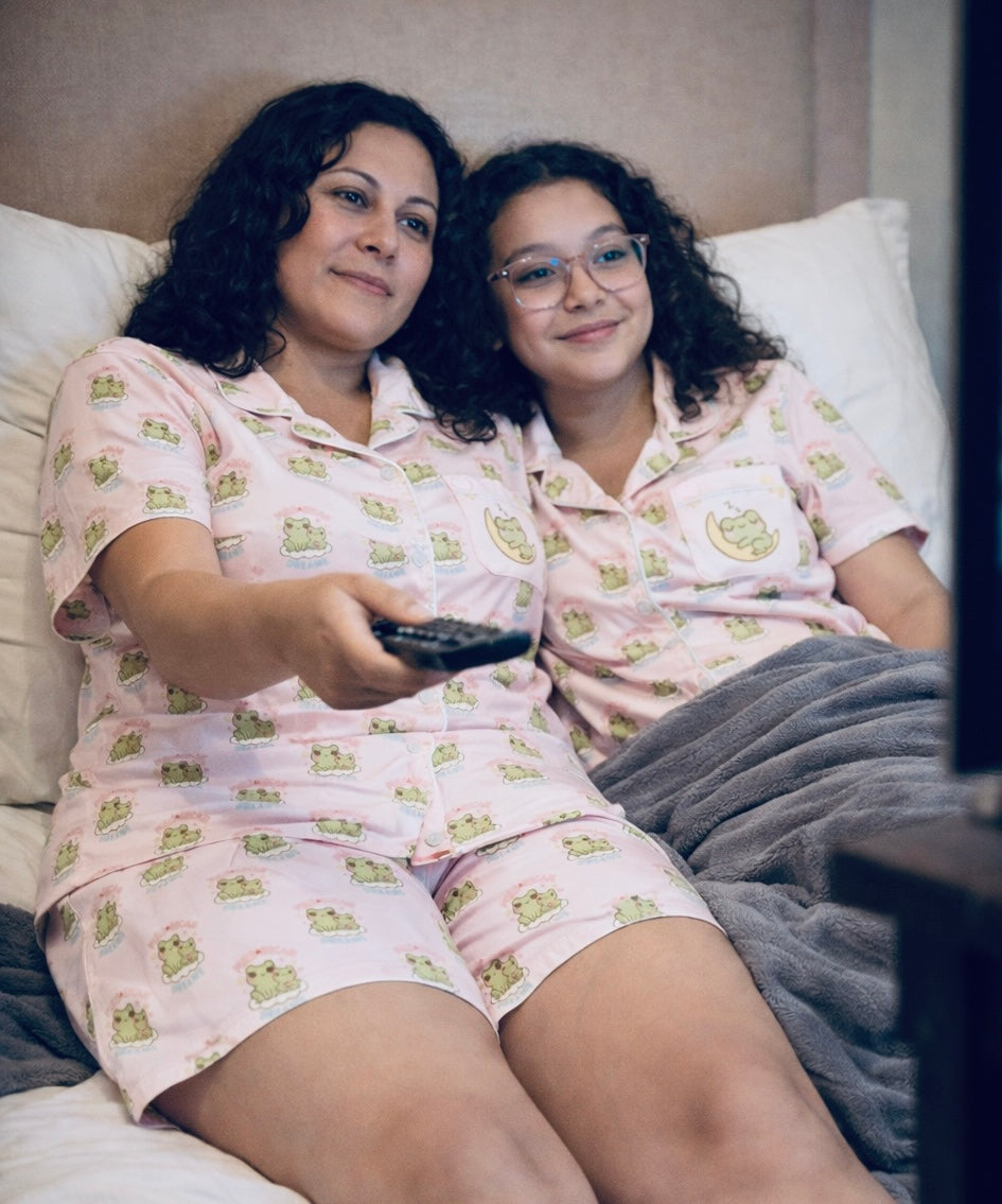 Pure⭐️Rican Mommy & Baby Dreamy All-Over Print Women’s Pajama Shorts Edition