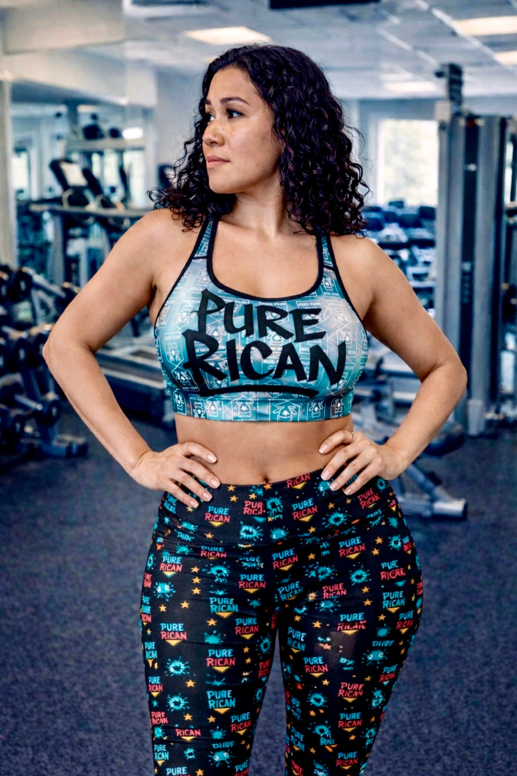 Pure⭐️Rican - Color Burst All Over Print Leggings