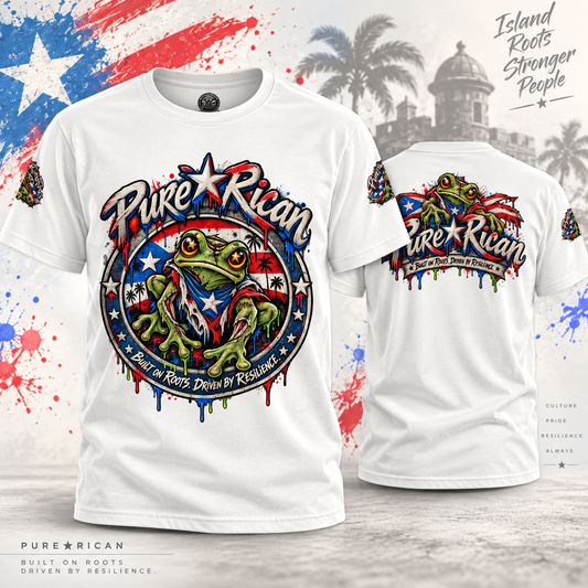 Pure⭐️Rican Roots Never Die Zombie Sapo Graphic Tee premium product image
