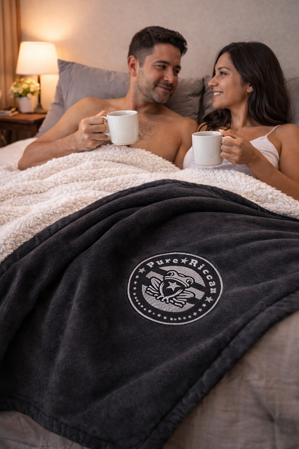 Pure⭐️Rican Premium Sherpa Blanket – Embroidered OG Logo