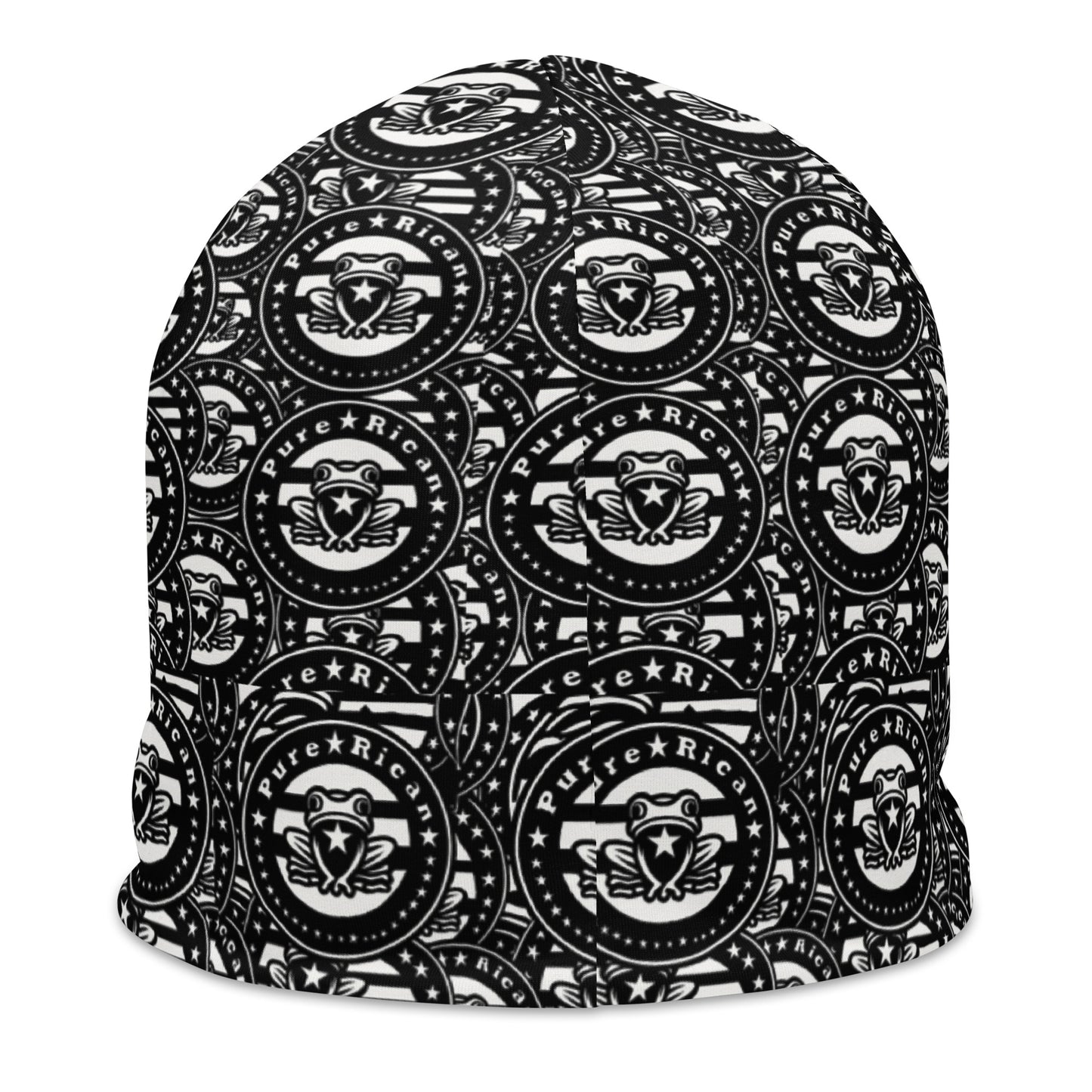 Pure⭐️Rican Cultura knit beanie side angle – cultural island streetwear beanie