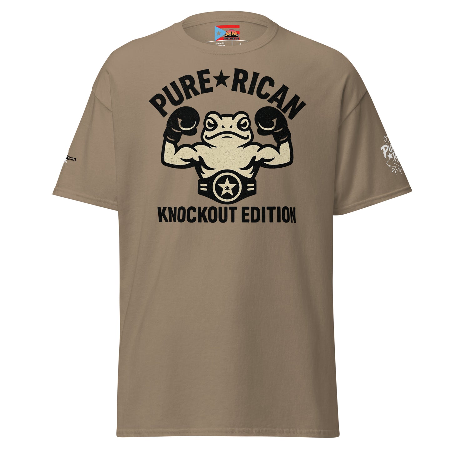 Pure⭐️Rican El Pequeño Campeón tee front view – Puerto Rican little champion design