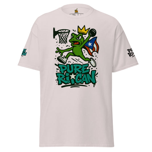 Pure⭐️Rican El Sapo Baller tee front view – Puerto Rican baller design