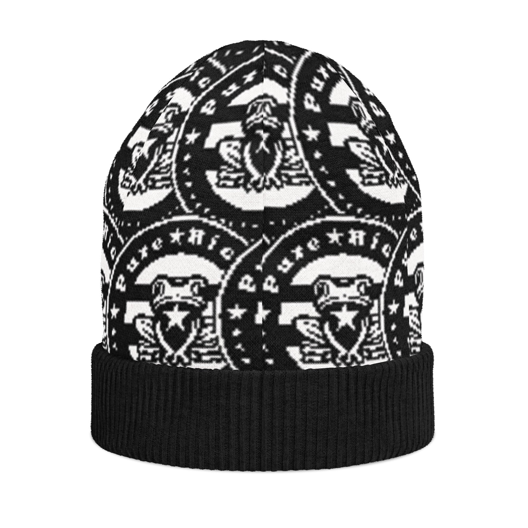 Pure⭐️Rican Emblem Knitted Beanie – Puerto Rican Winter Streetwear ...