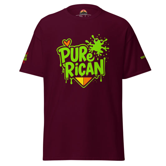 Pure⭐️Rican Graffiti Love Coquí tee front view – Puerto Rican graffiti streetwear