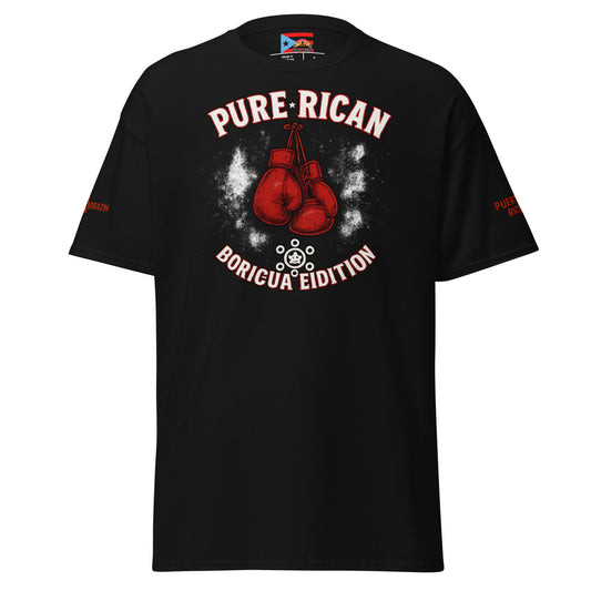 Pure⭐️Rican Knockout tee front view – Puerto Rican boxing streetwear