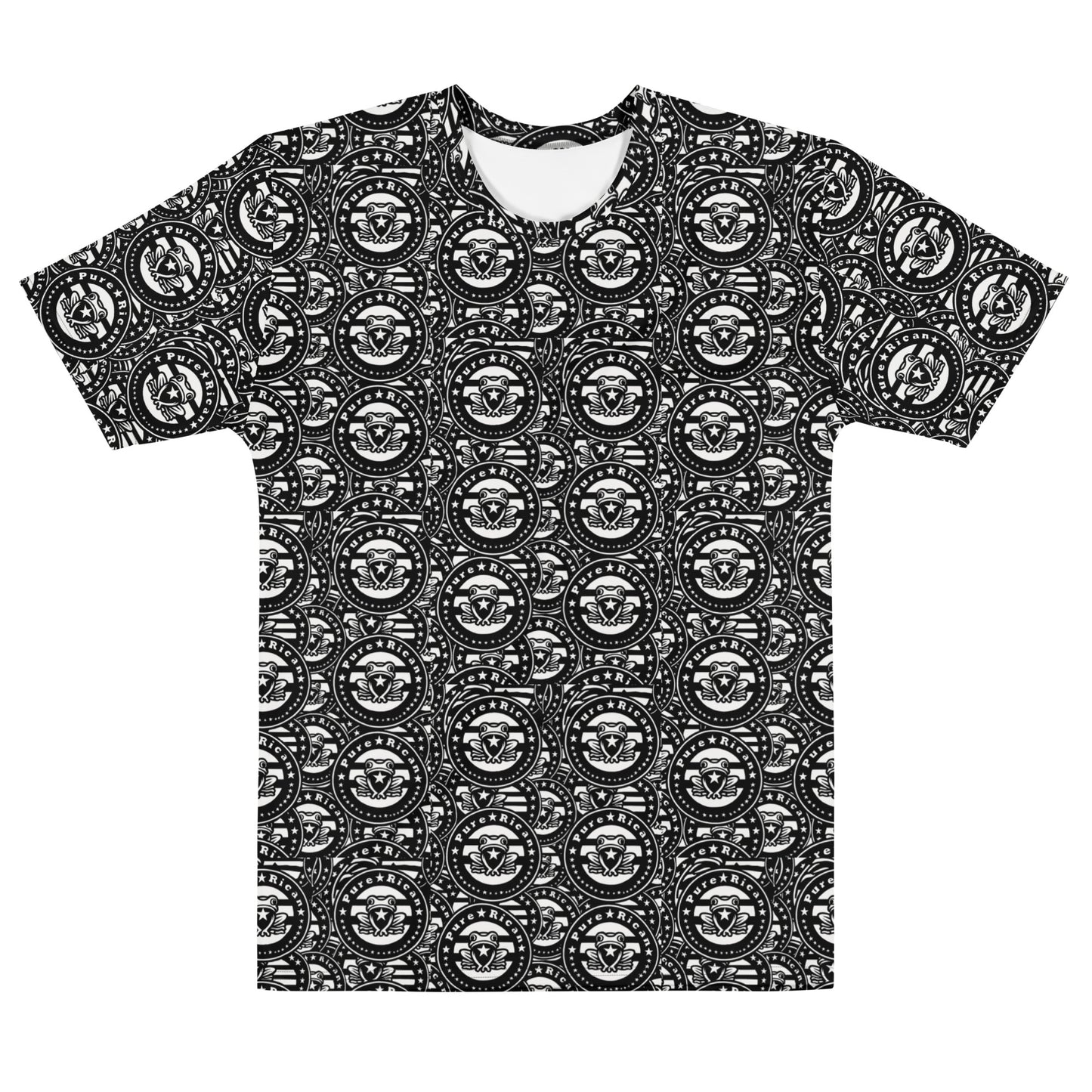 Pure⭐️Rican OG Seal Muraled tee front view – Puerto Rican street-art shirt