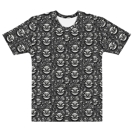 Pure⭐️Rican OG Seal Muraled tee front view – Puerto Rican street-art shirt