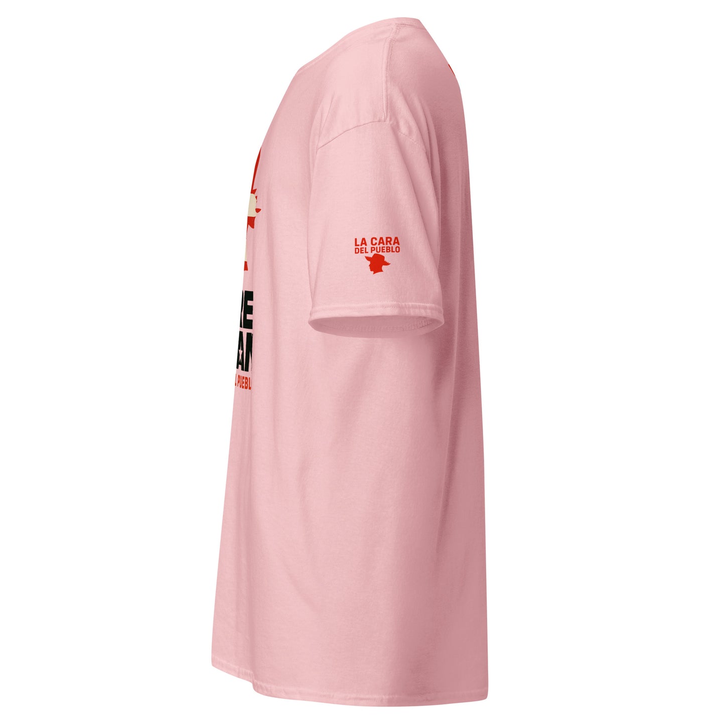 Pure⭐️Rican People’s Face – PR Flag tee left side angle – cultural identity shirt