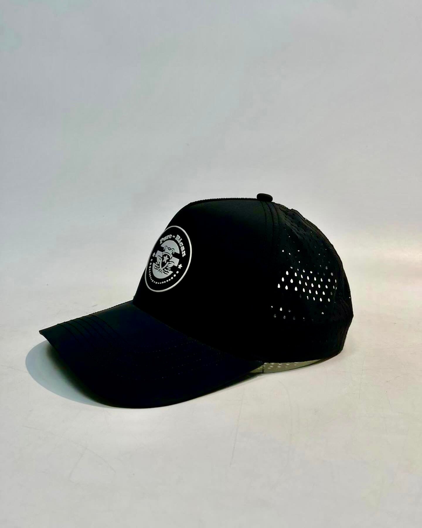 Pure⭐️Rican Performance Hat right side angle – Pure⭐️Rican outdoor training hat