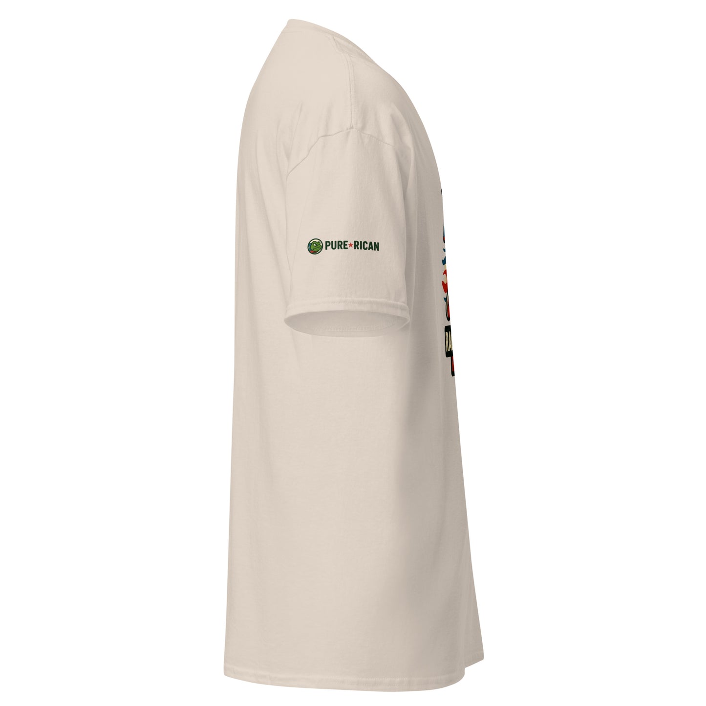 Pure⭐️Rican Race Day tee right side angle – island running apparel