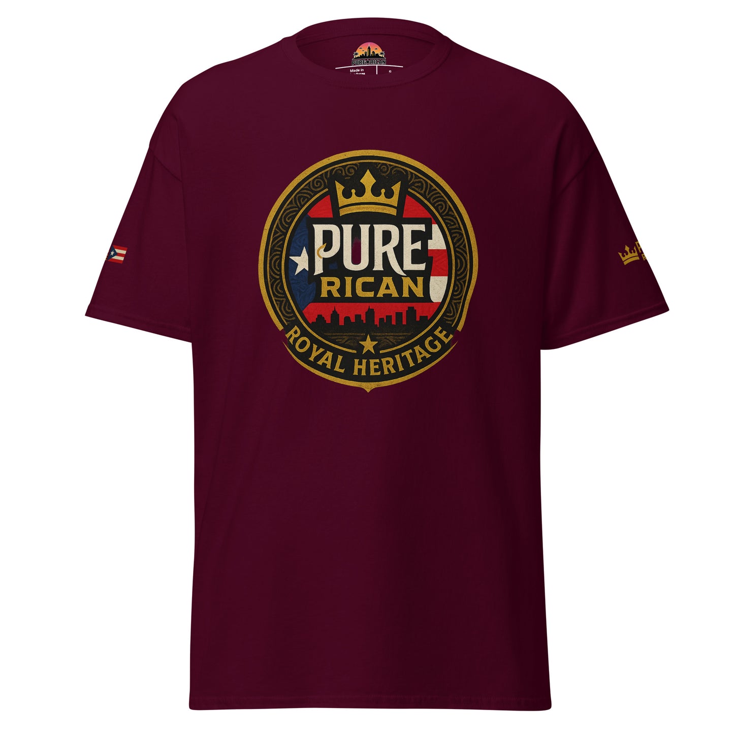 Pure⭐️Rican Royale Edition tee front view – premium Puerto Rican streetwear