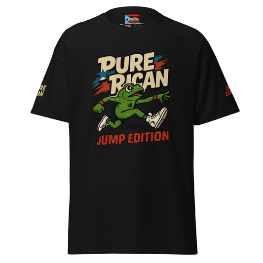 Pure⭐️Rican Runners tee front view – Puerto Rican running shirt