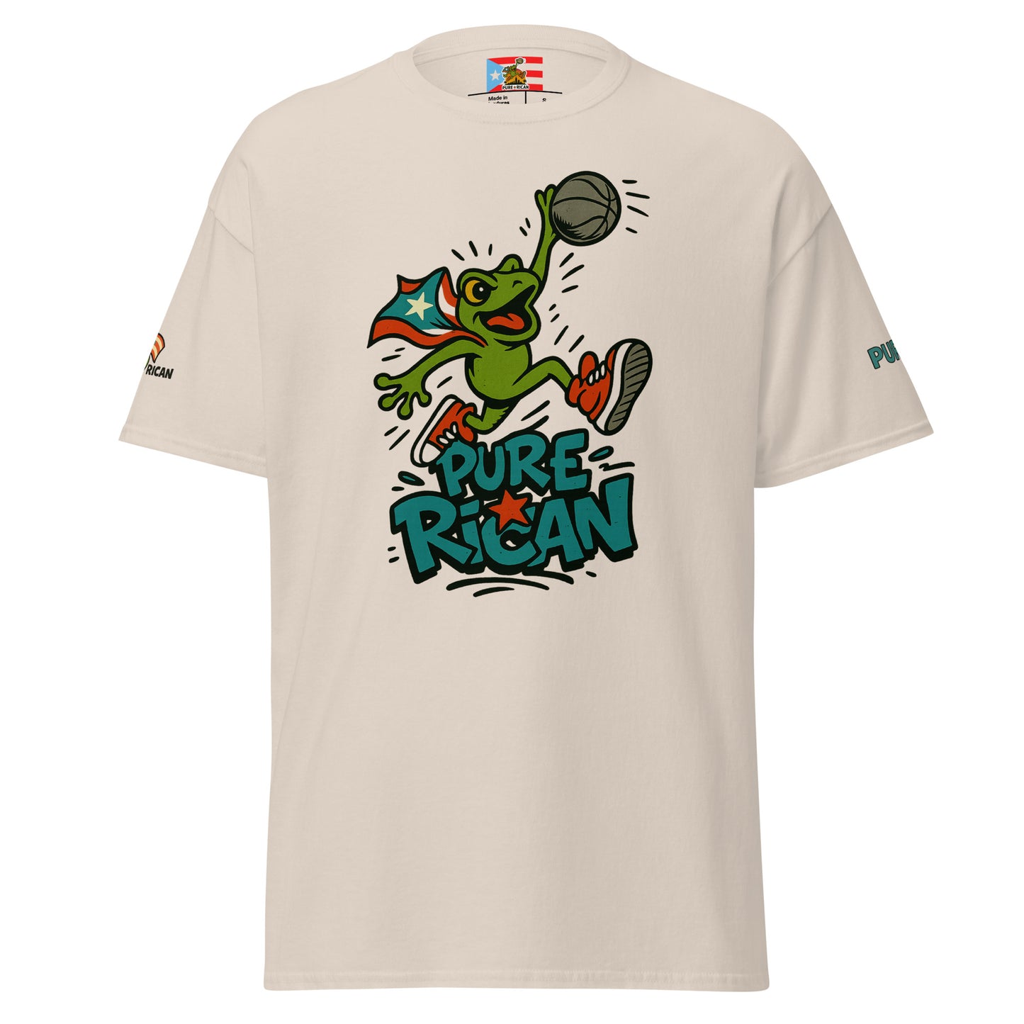 Pure⭐️Rican Sapo Concho Signature tee front view – Puerto Rican signature design