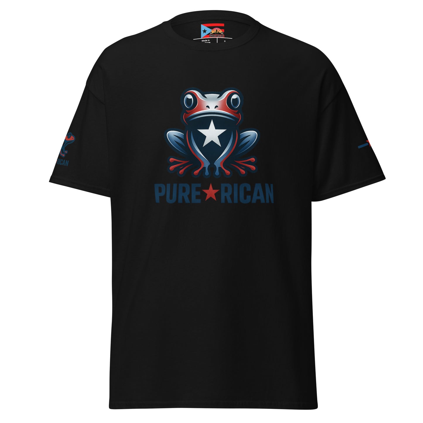 Pure⭐️Rican Sapo tee front view – Puerto Rican Sapo Concho design