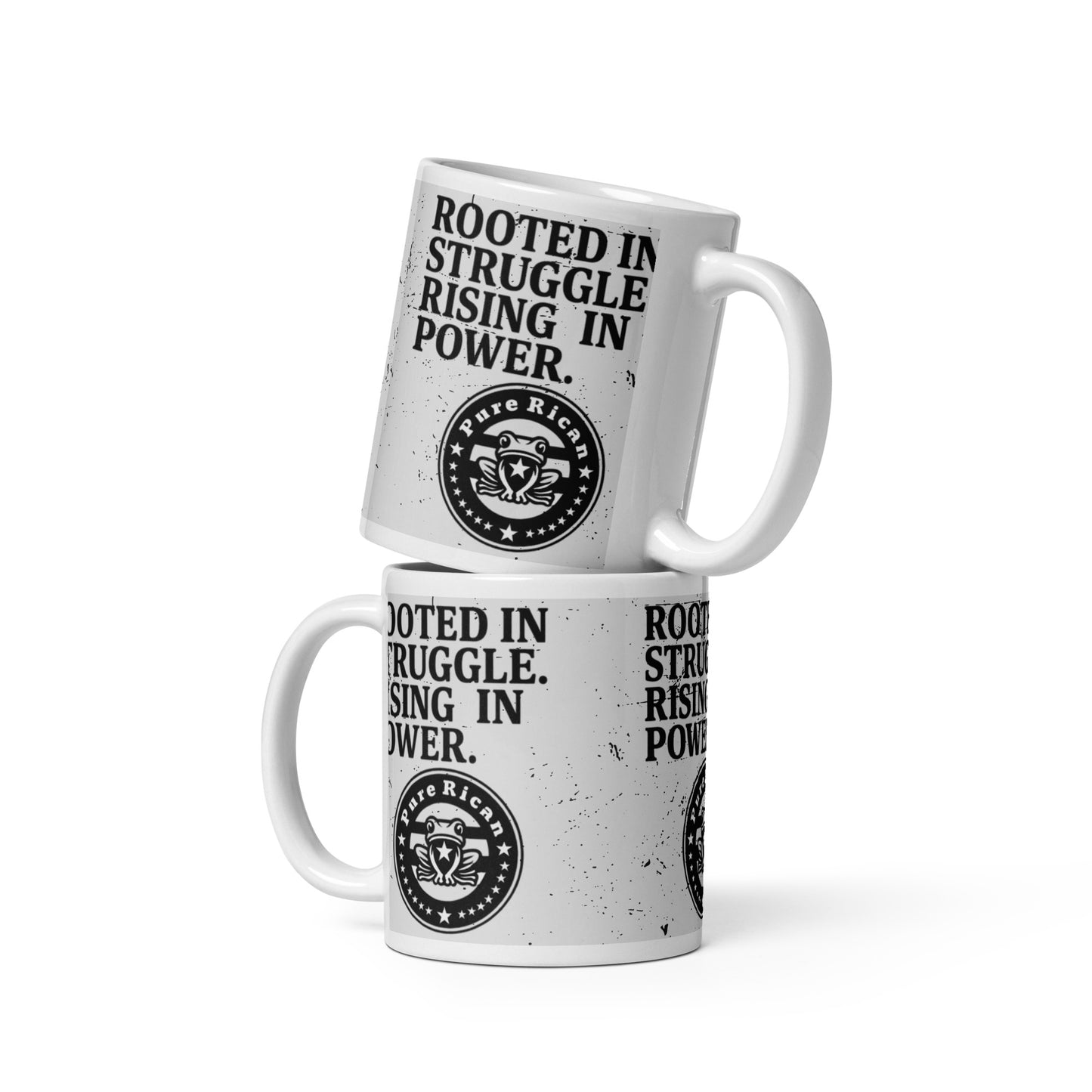 Pure⭐️Rican coffee mug left side angle – Puerto Rican kitchenware