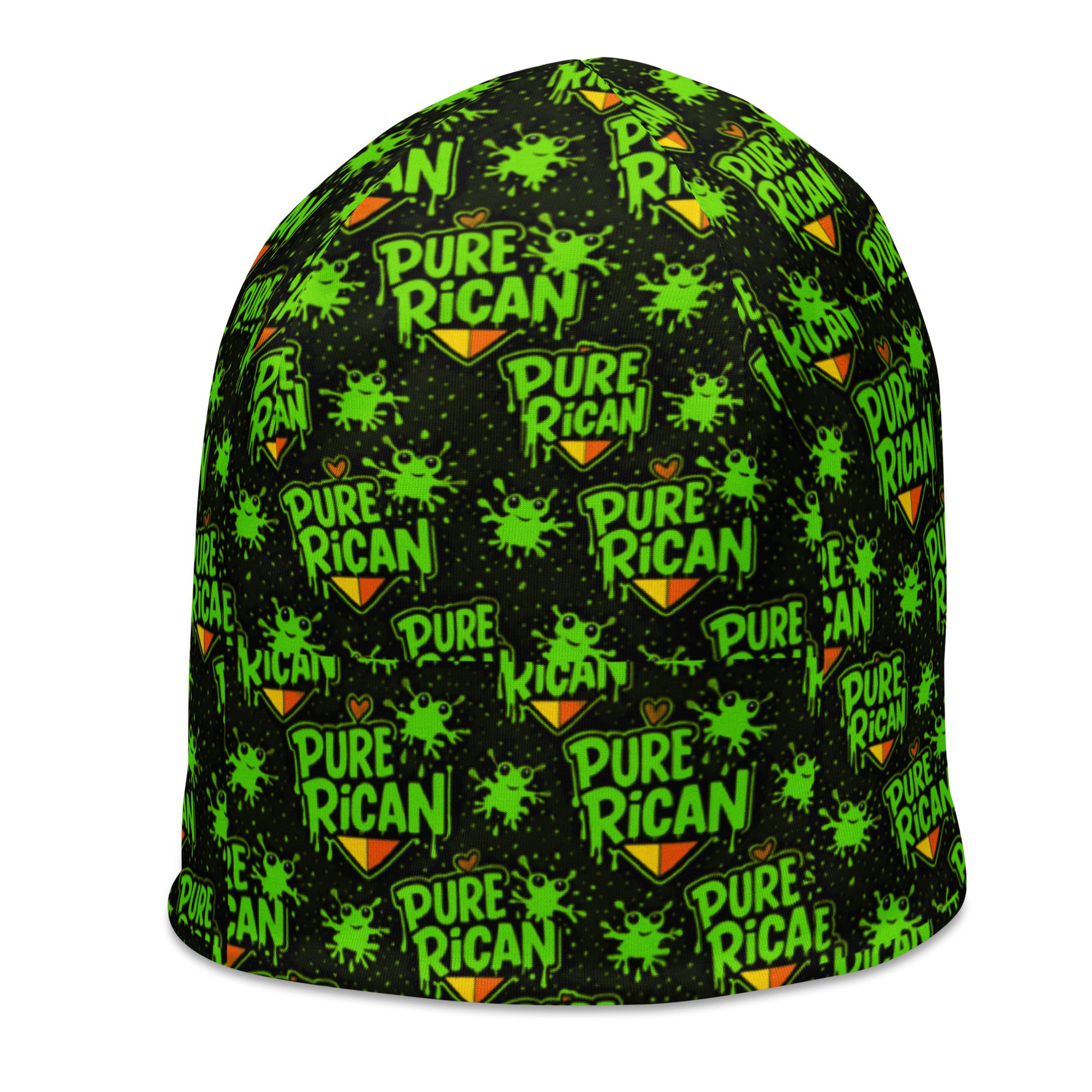 Pure⭐️Rican graffiti Love Coquí pattern close-up – all-over print coquí design