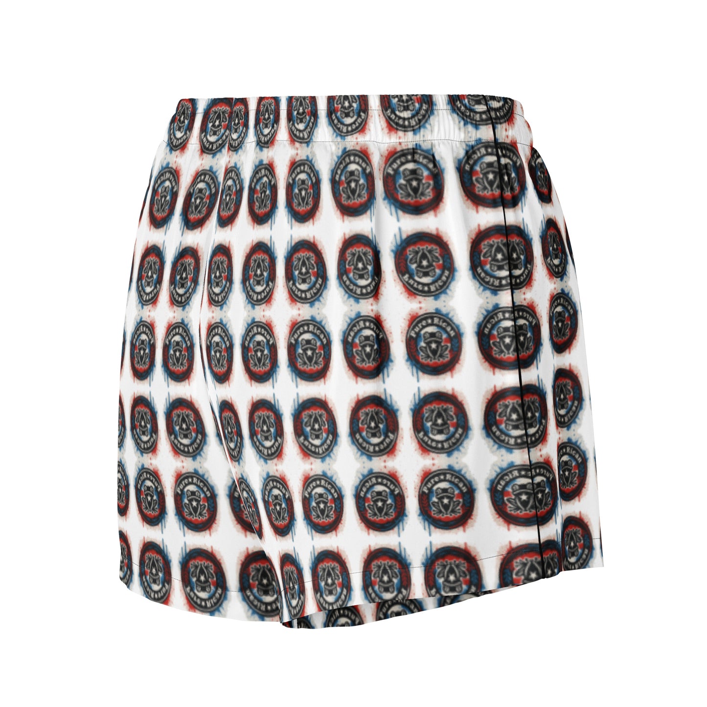 Pure⭐️Rican graffiti Seal pajama shorts right side angle – BorinquéN all-over print shorts