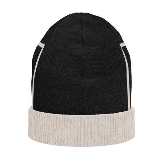 Pure⭐️Rican signature knit beanie front view – Puerto Rican knitted winter hat