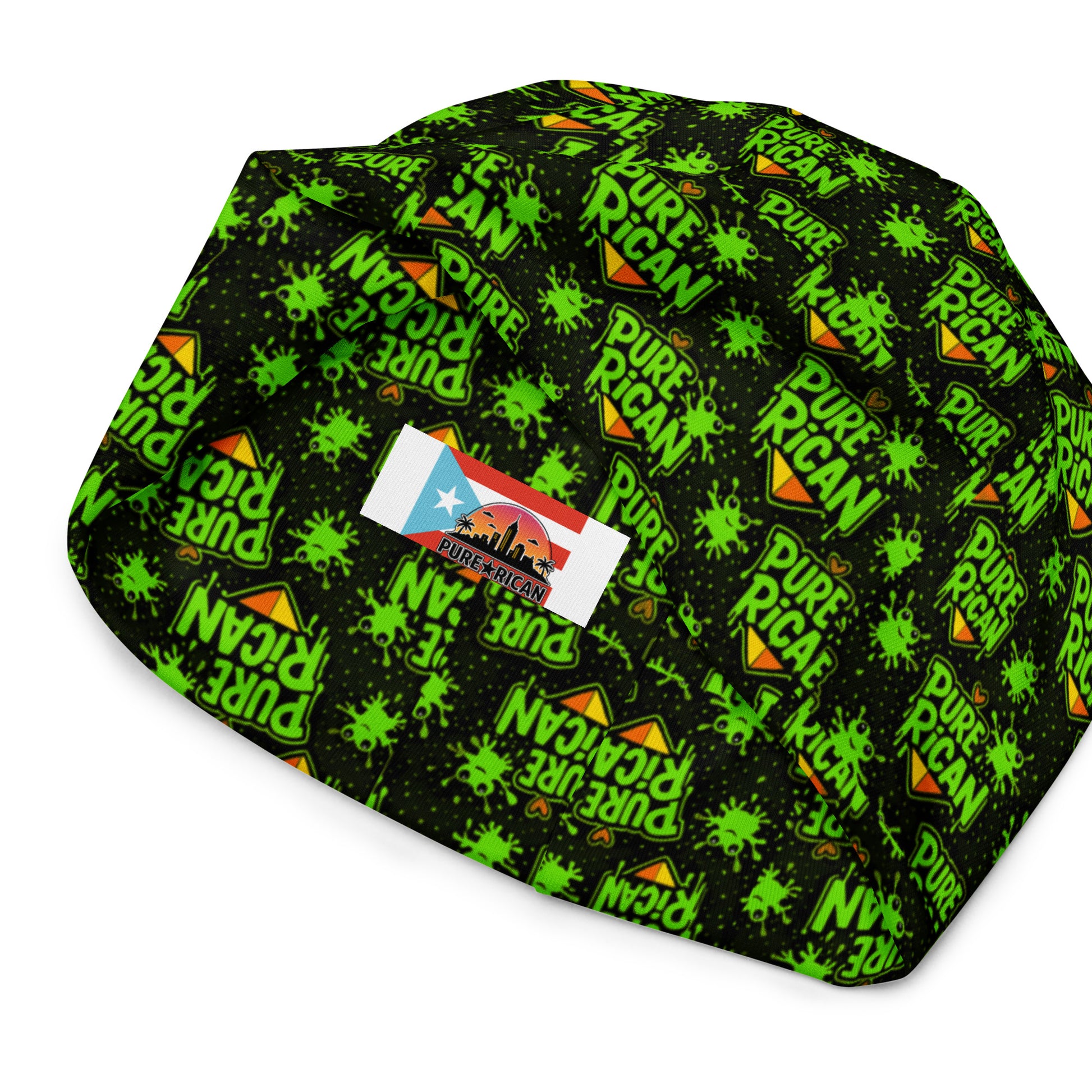 Pure⭐️Rican graffiti Love Coquí pattern close-up – all-over print coquí design