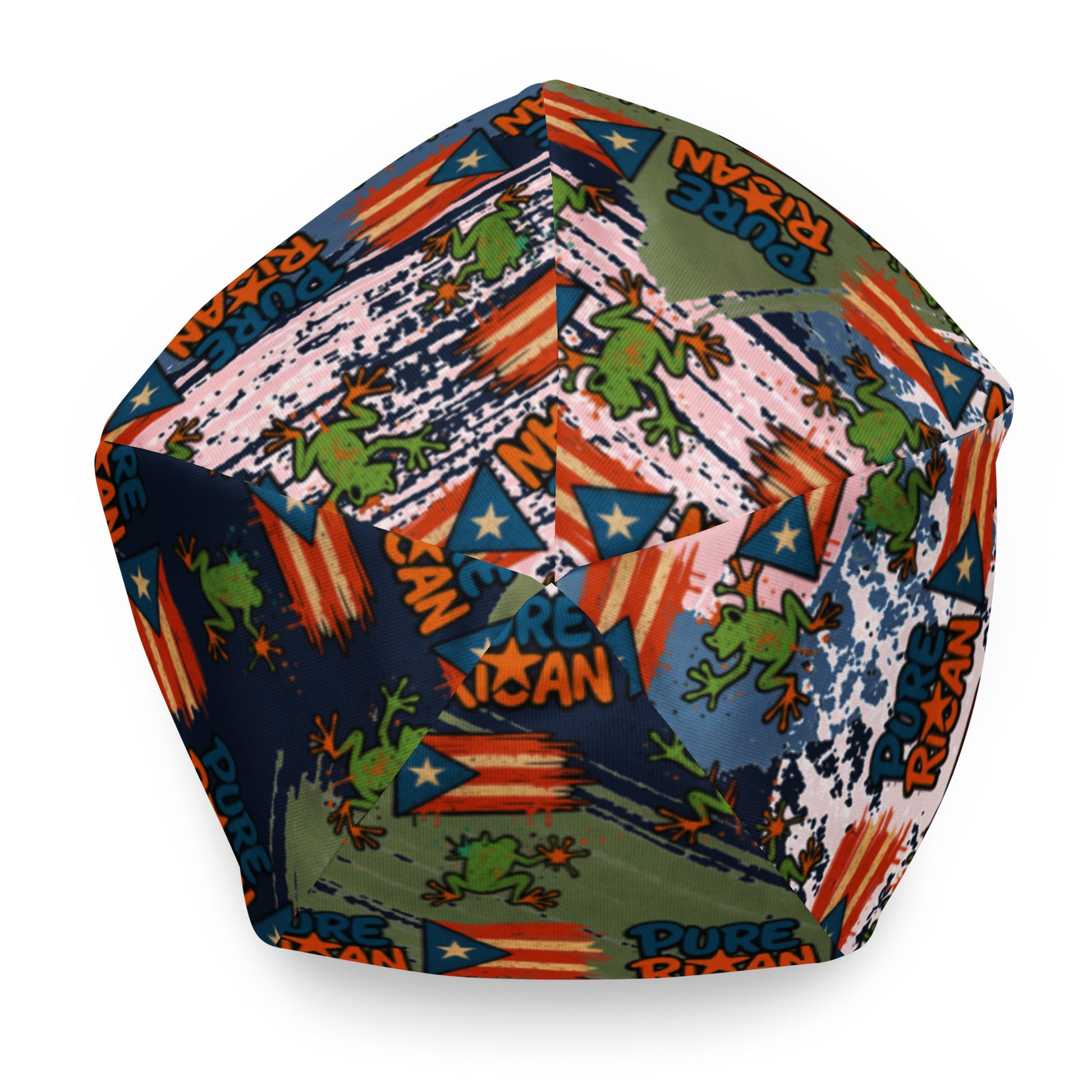 sland Energy beanie fabric and pattern detail – Pure⭐️Rican design