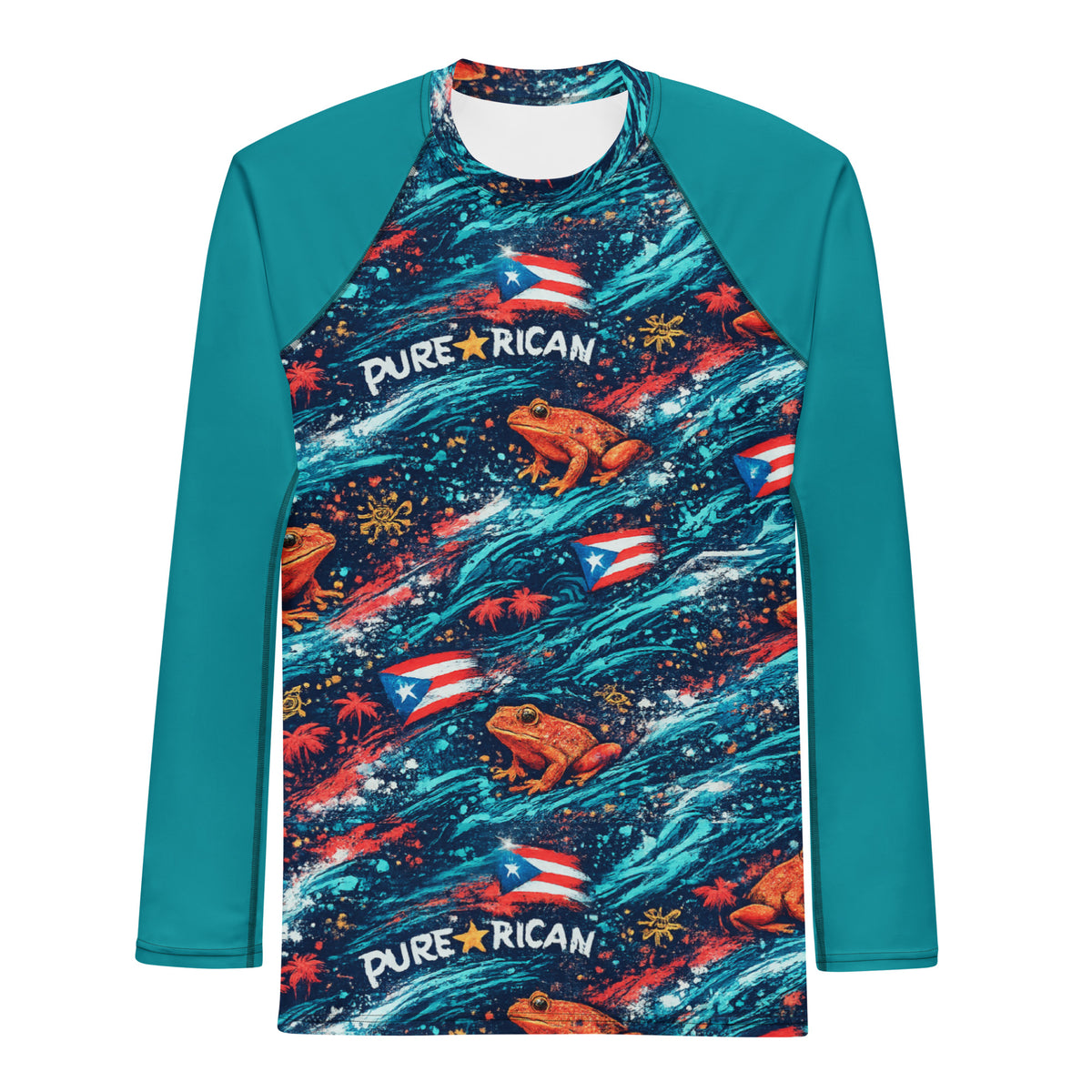 Pure⭐️Rican Coquí Wave Rash Guard | Puerto Rican Swim & Performance ...