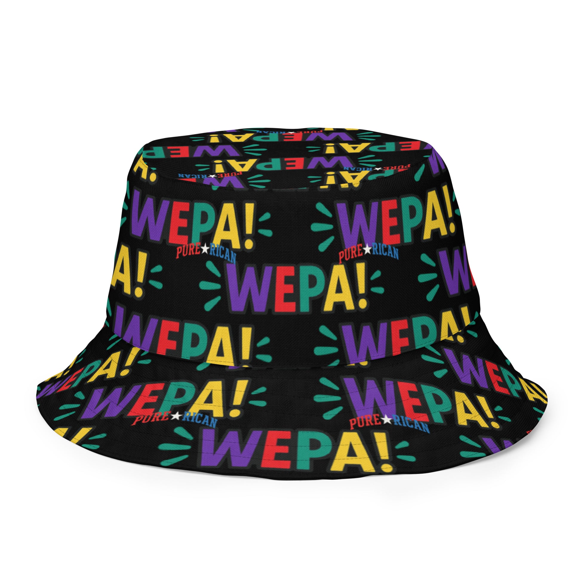 Pure⭐️Rican WEPA reversible bucket hat back view – Puerto Rican fashion