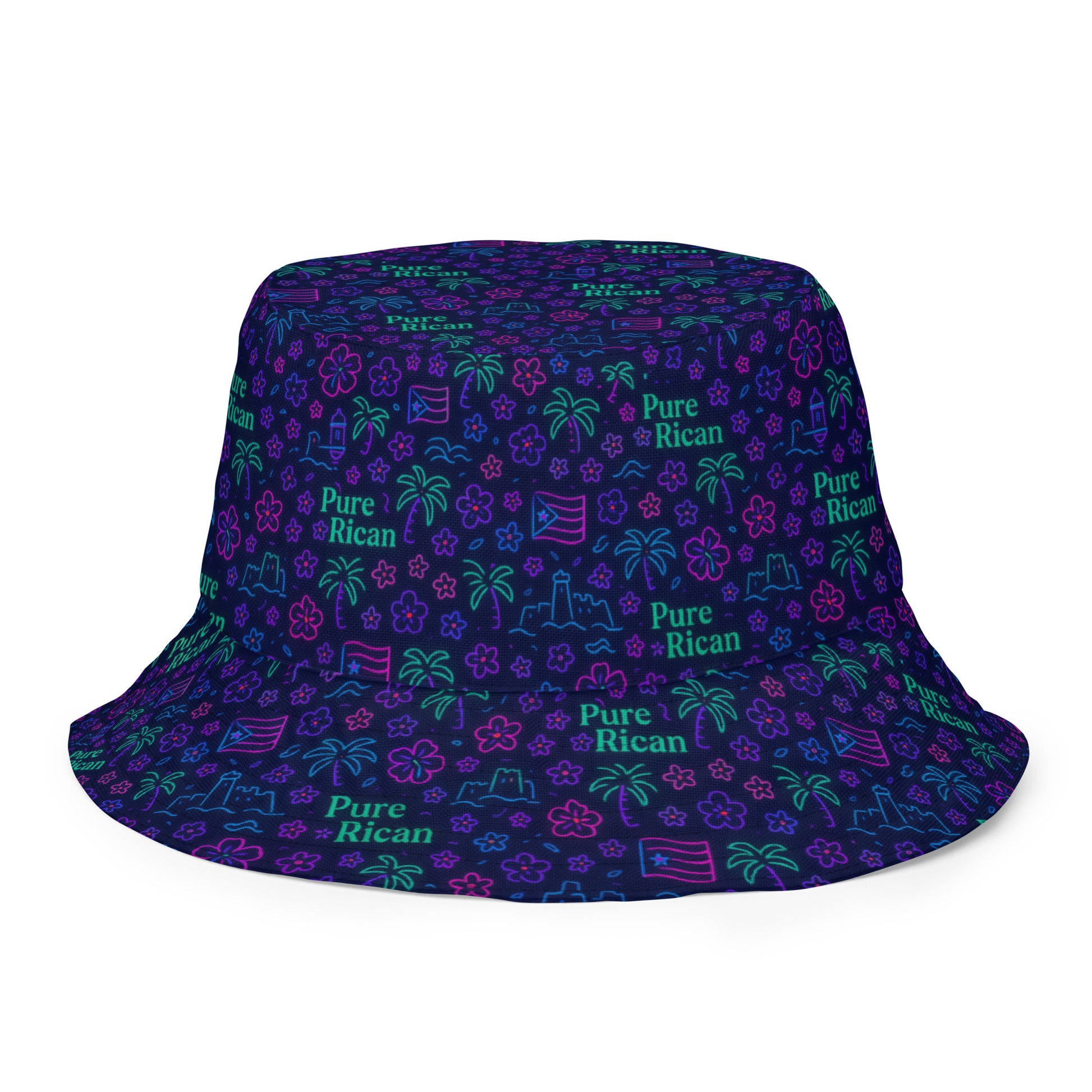 Pure⭐️Rican WEPA reversible bucket hat front view – Puerto Rican design