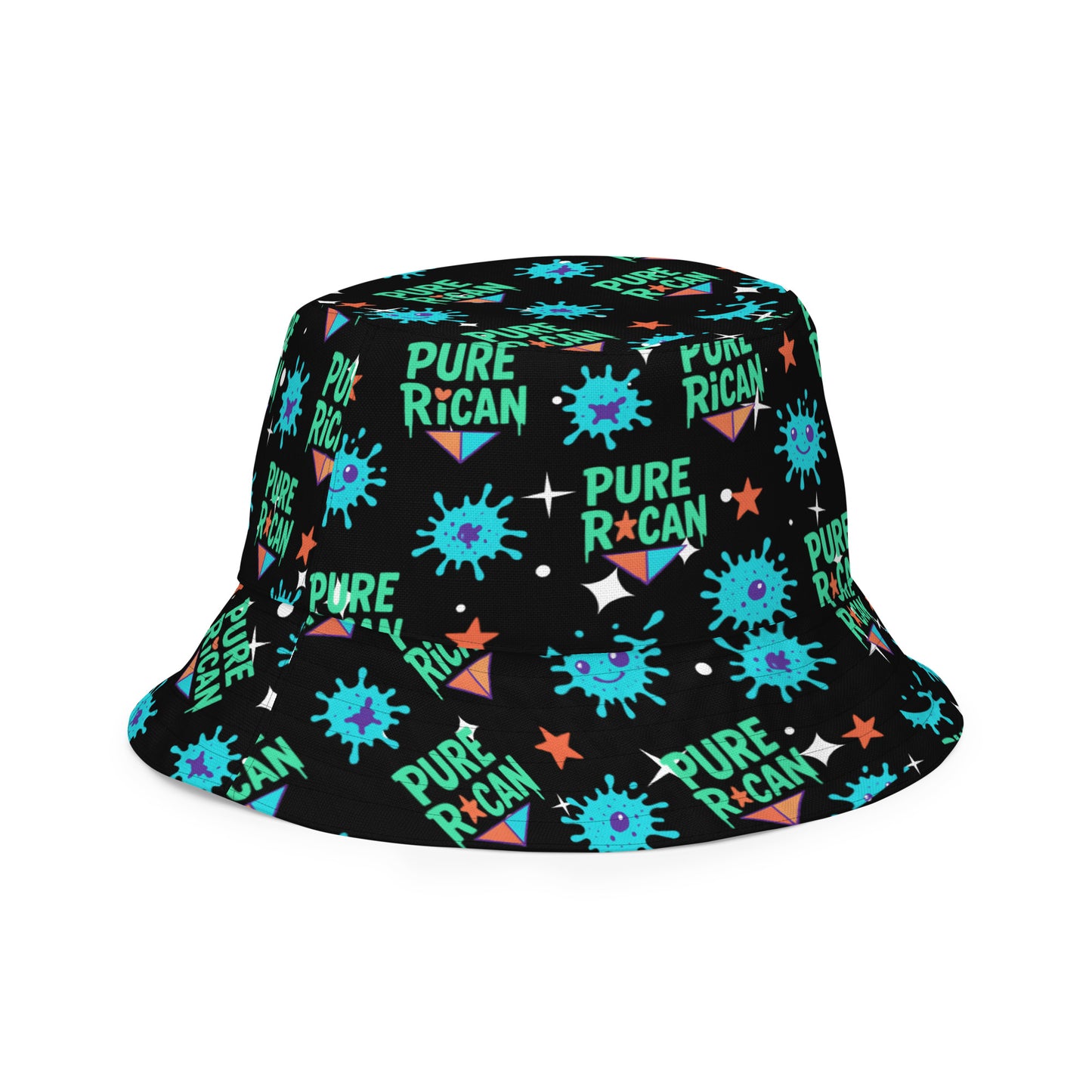 Pure⭐️Rican reversible bucket hat reversed – alternate design
