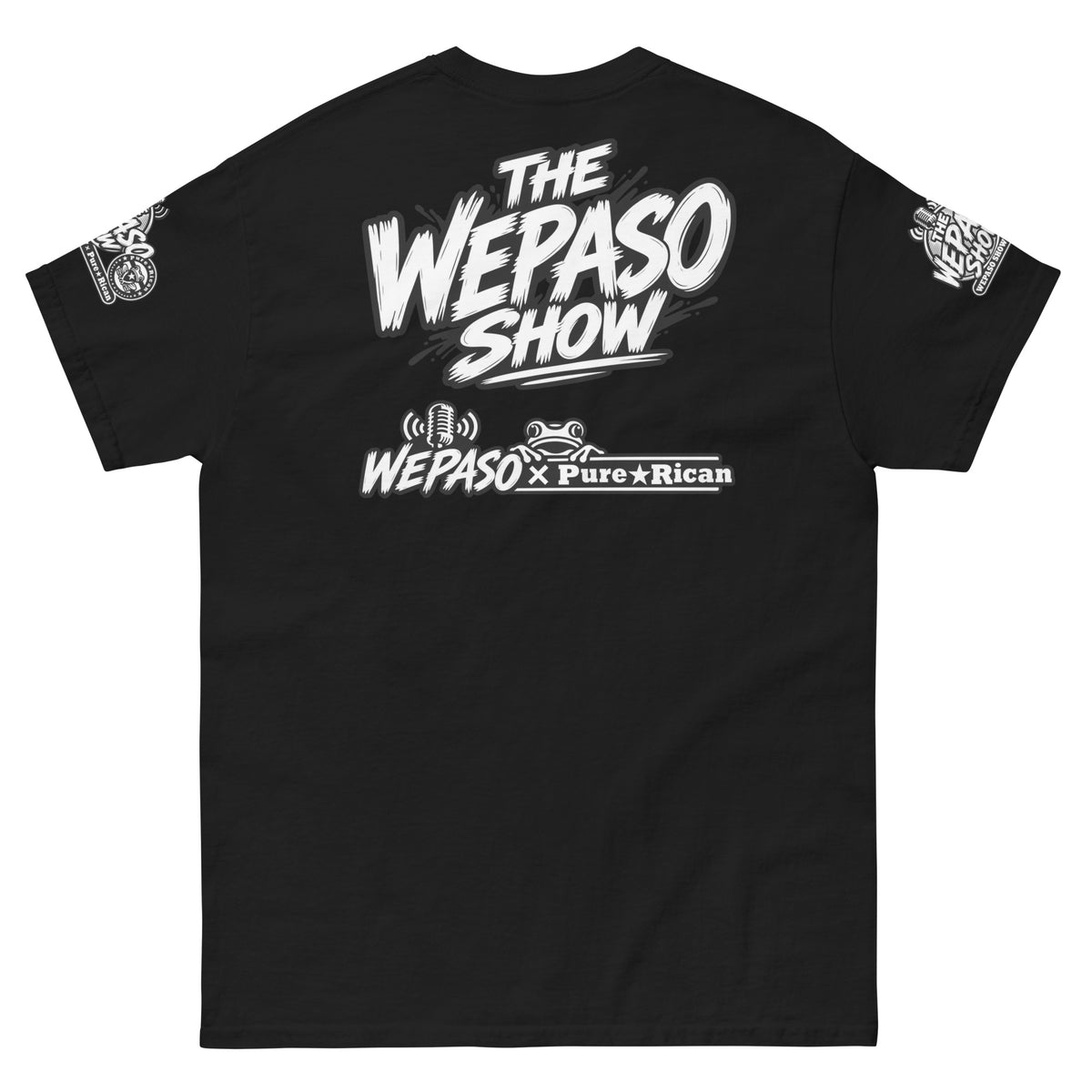Pure⭐️Rican x The WePaso Show Collaboration Tee in Black, back product view
