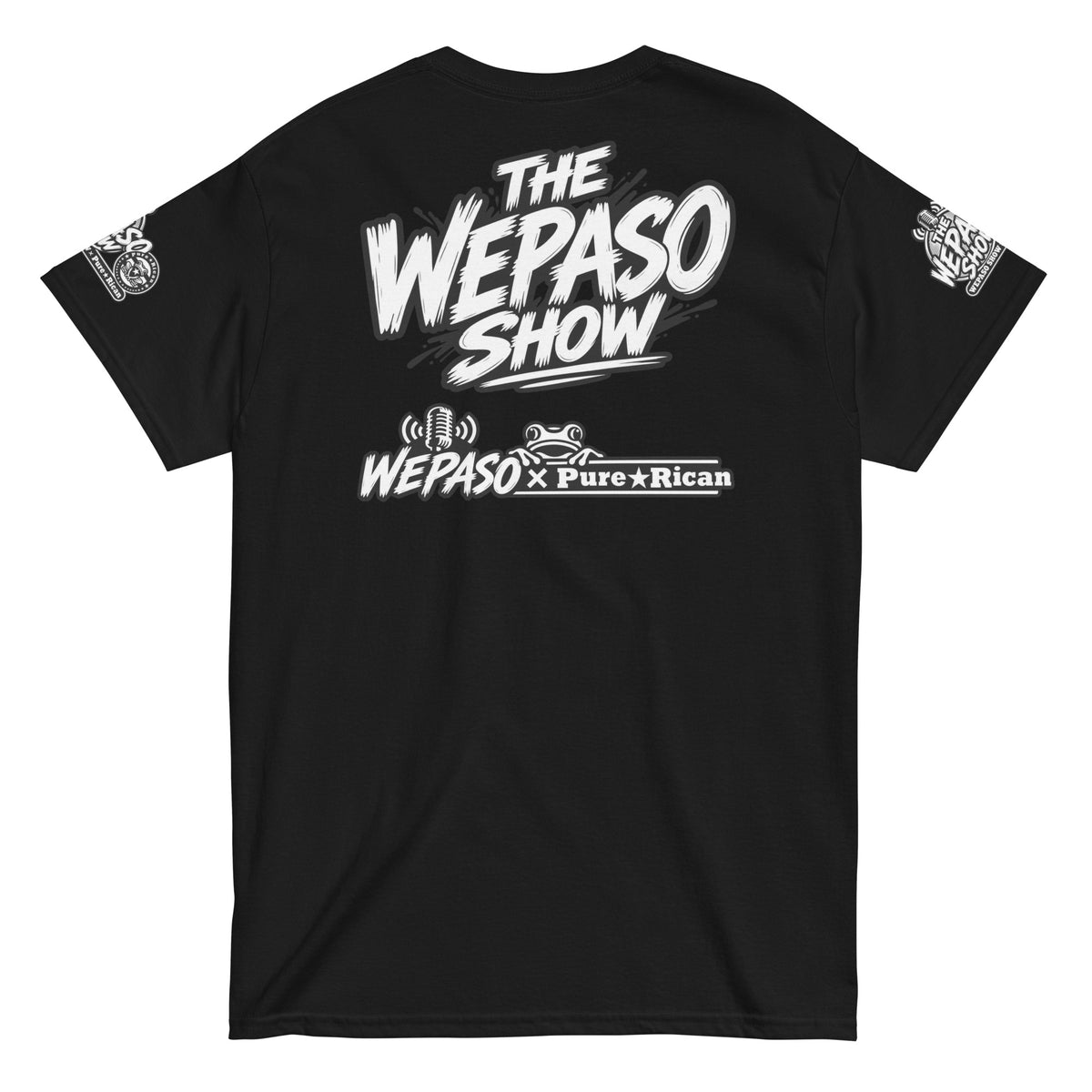 Pure⭐️Rican x The WePaso Show Collaboration Tee in Black, rear product view