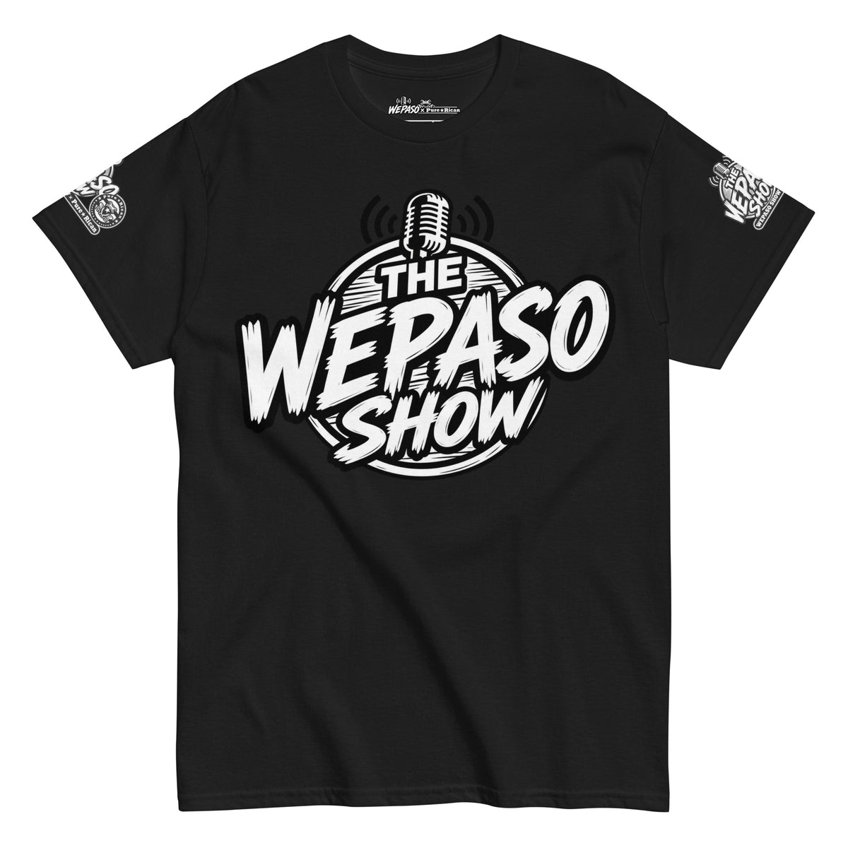 Pure⭐️Rican x The WePaso Show Collaboration Tee in Black, front product view